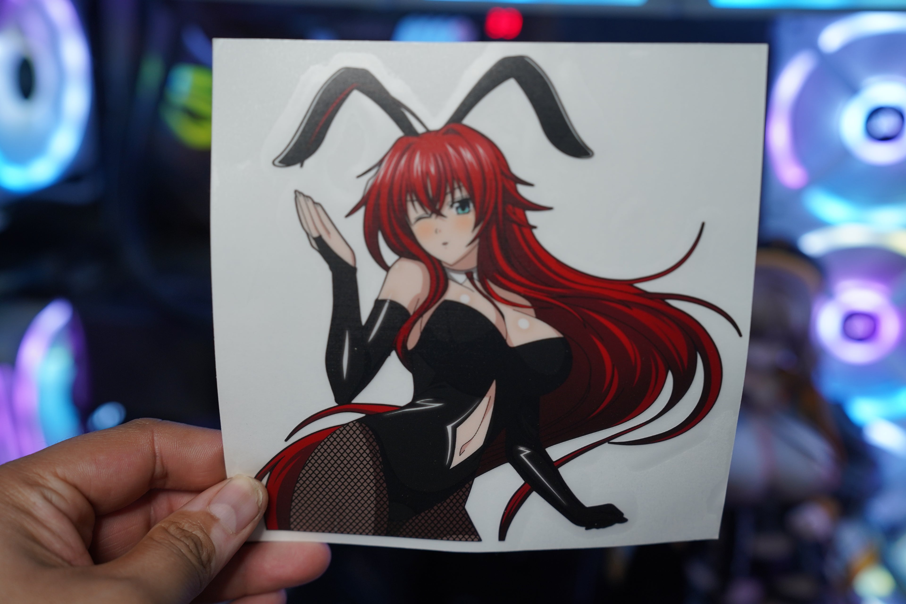 Anime Waifu Bunny Suit Rias Gremory Decal #168