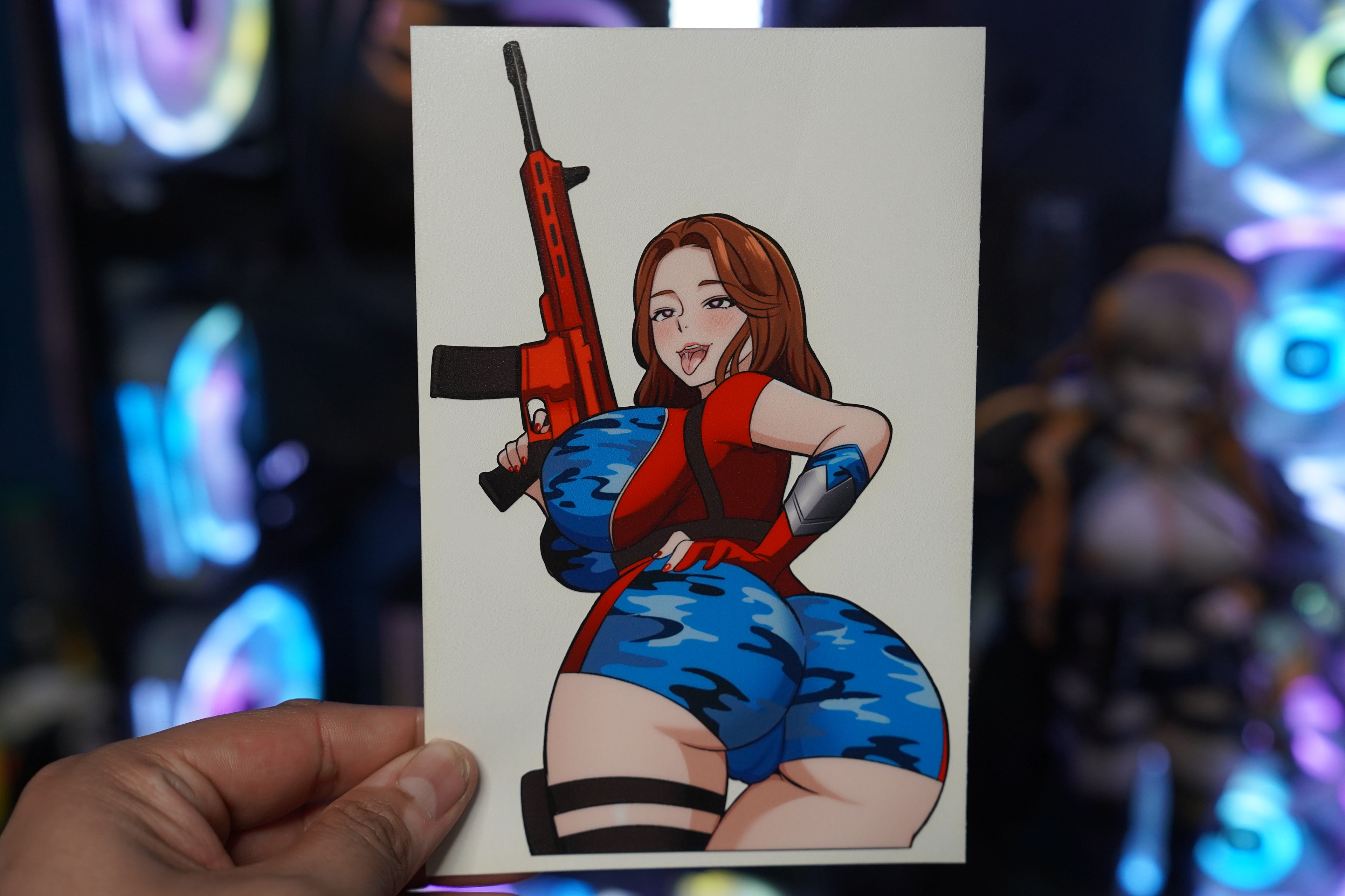 Anime Waifu Firecracker Decal #172