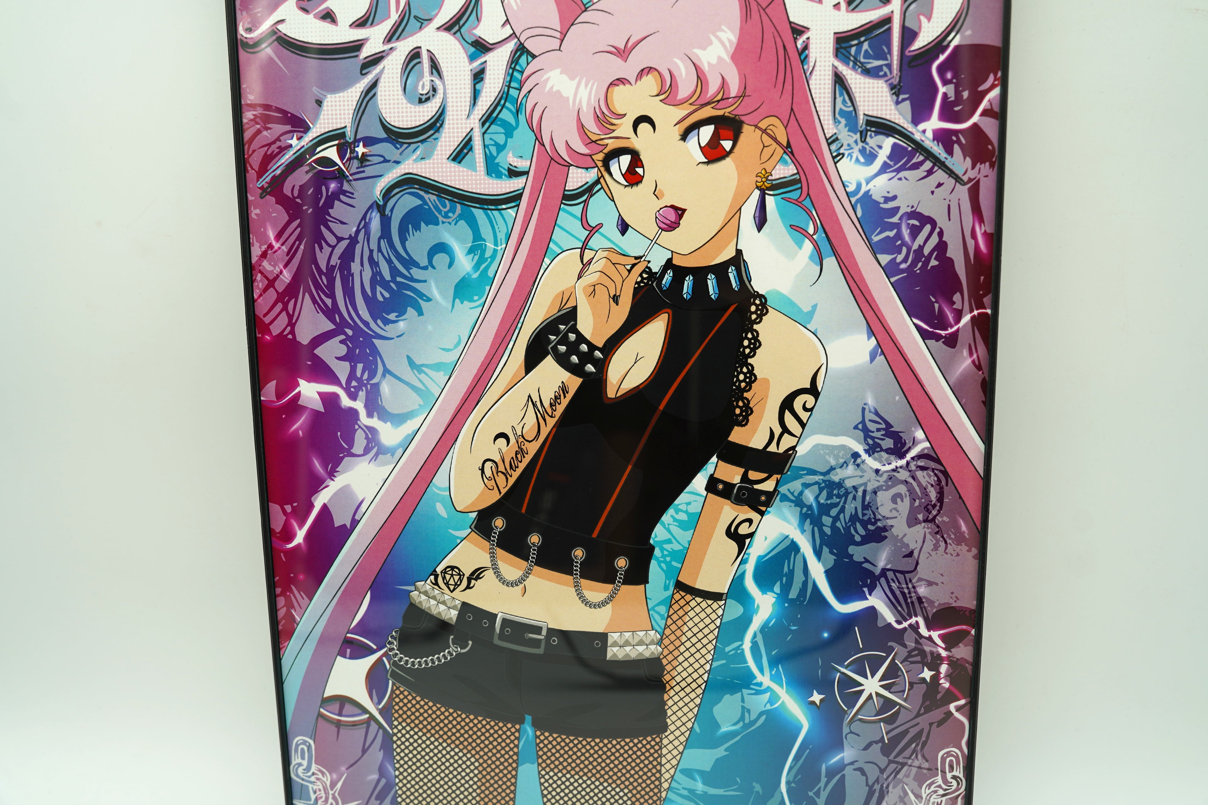 Anime Waifu Black Lady Poster / Wall Banner