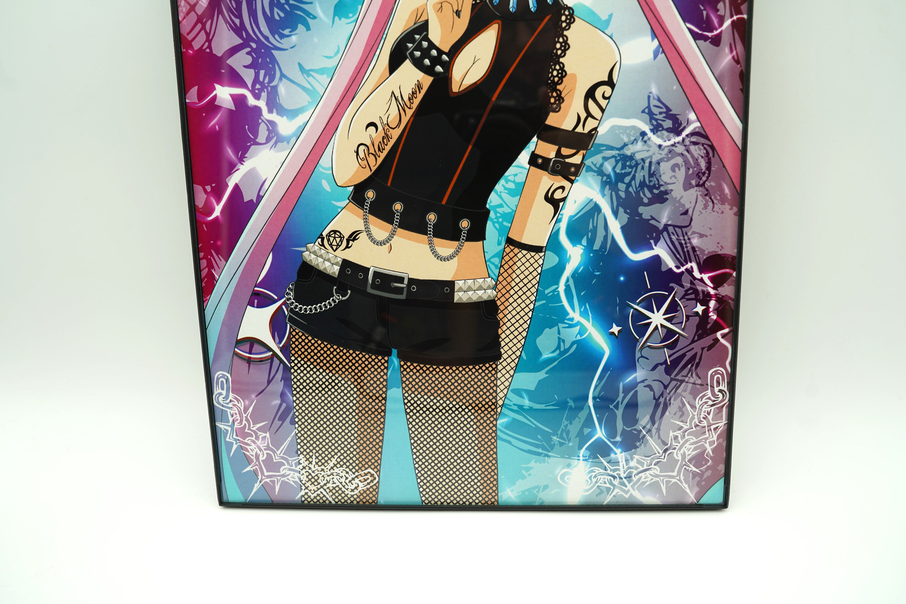 Anime Waifu Black Lady Poster / Wall Banner