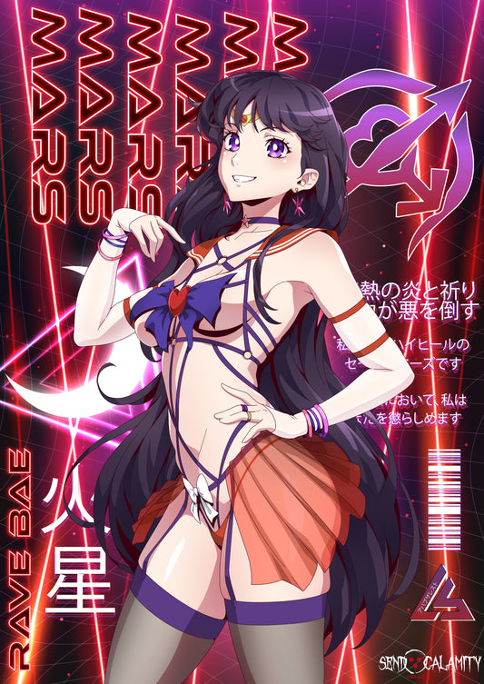 Rave Bae Sailor Mars Apparel