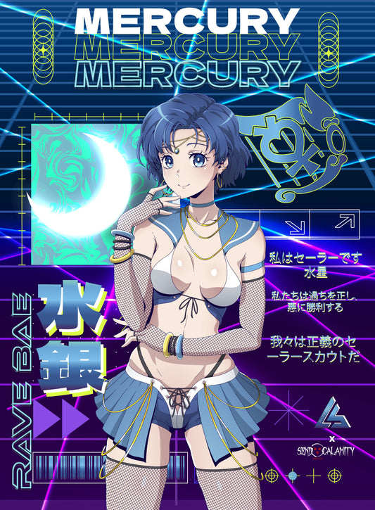 Rave Bae Sailor Mercury Apparel