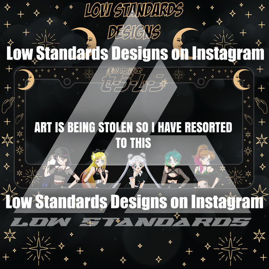 Goth Sailor Guardian License Plate Frame