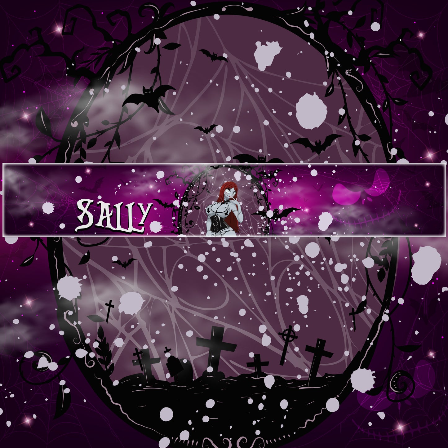 Seductive Sally Skellington <3 Windshield Banner