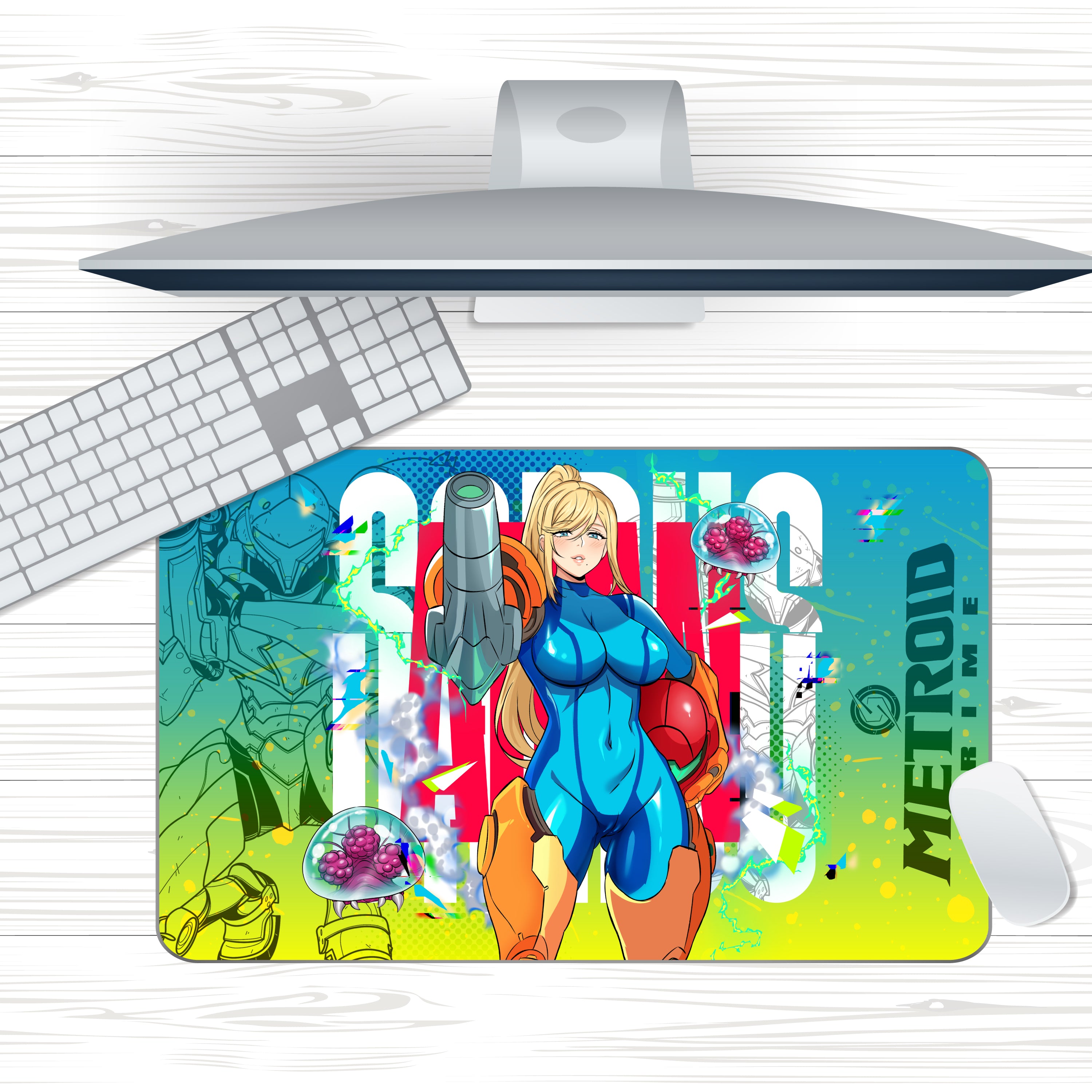 Anime Waifu Samus Aran Mousepad