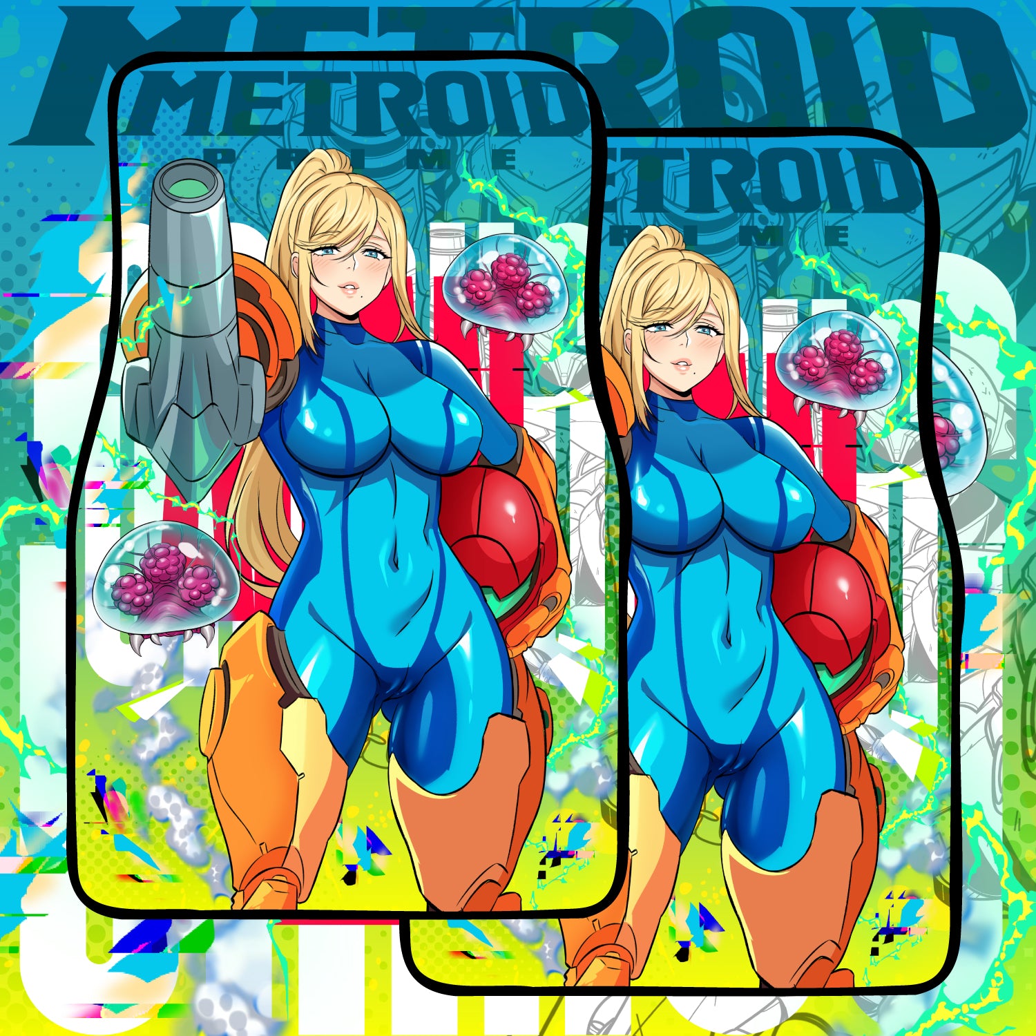Anime Waifu Car Mats Samus