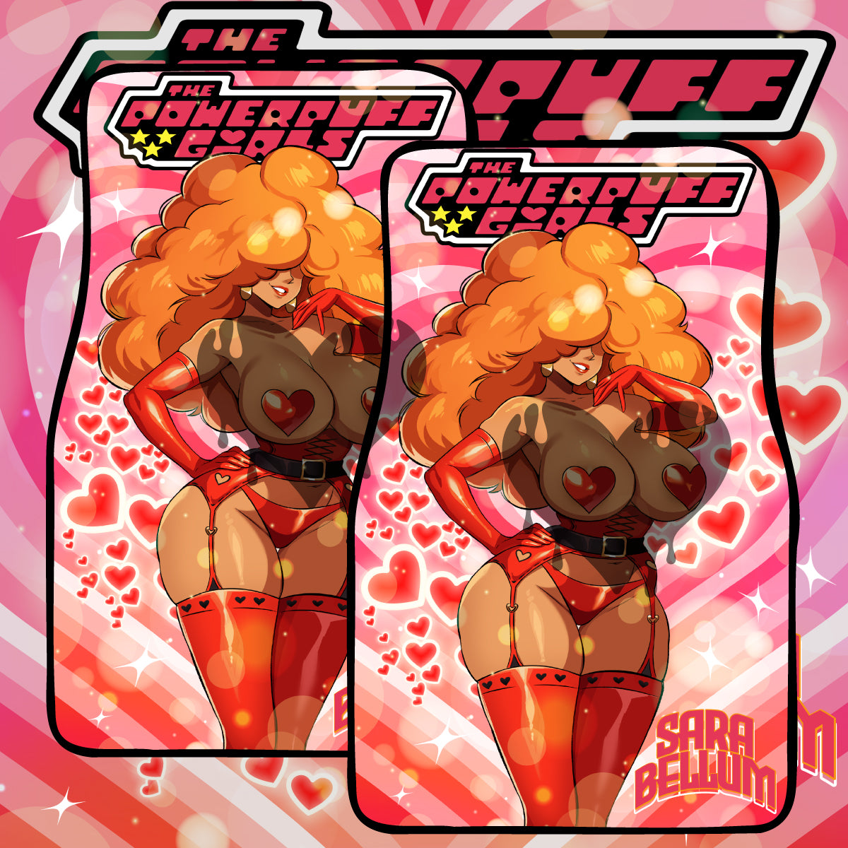 Anime Waifu Car Mats Sara Bellum