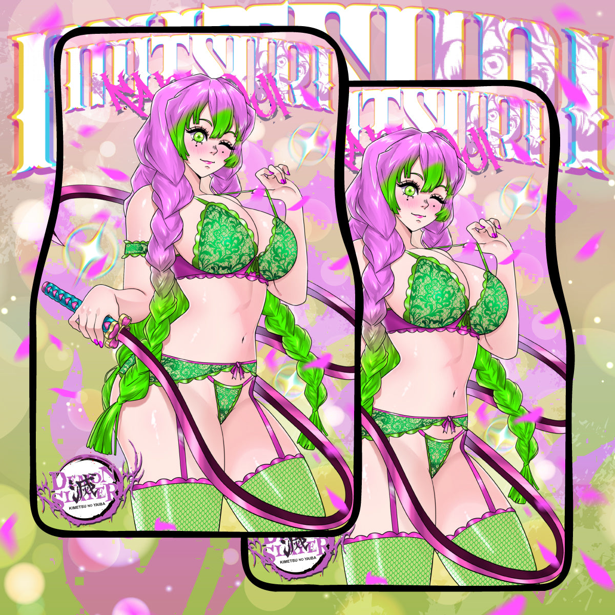 Anime Waifu Car Mats Mitsuri