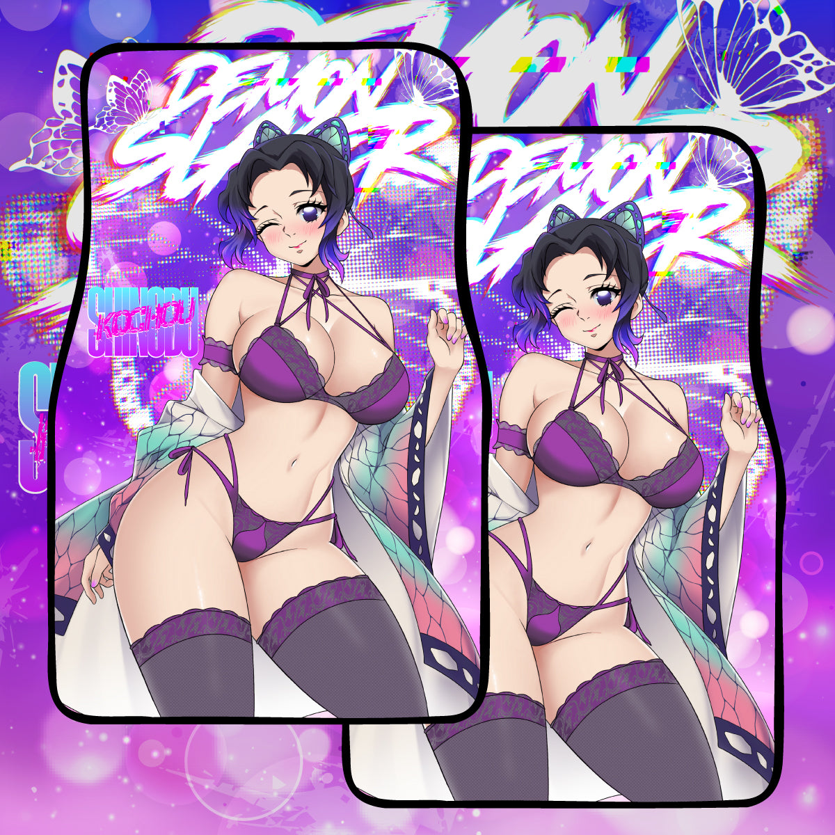 Anime Waifu Car Mats Shinobu
