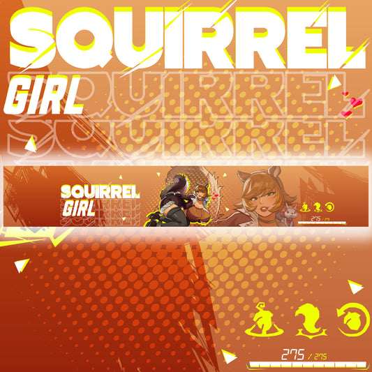 Marvel Rivals Squirrel Girl <3 Windshield Banner