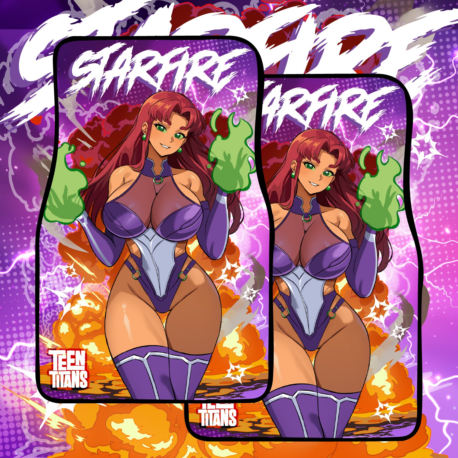 Anime Waifu Car Mats Starfire