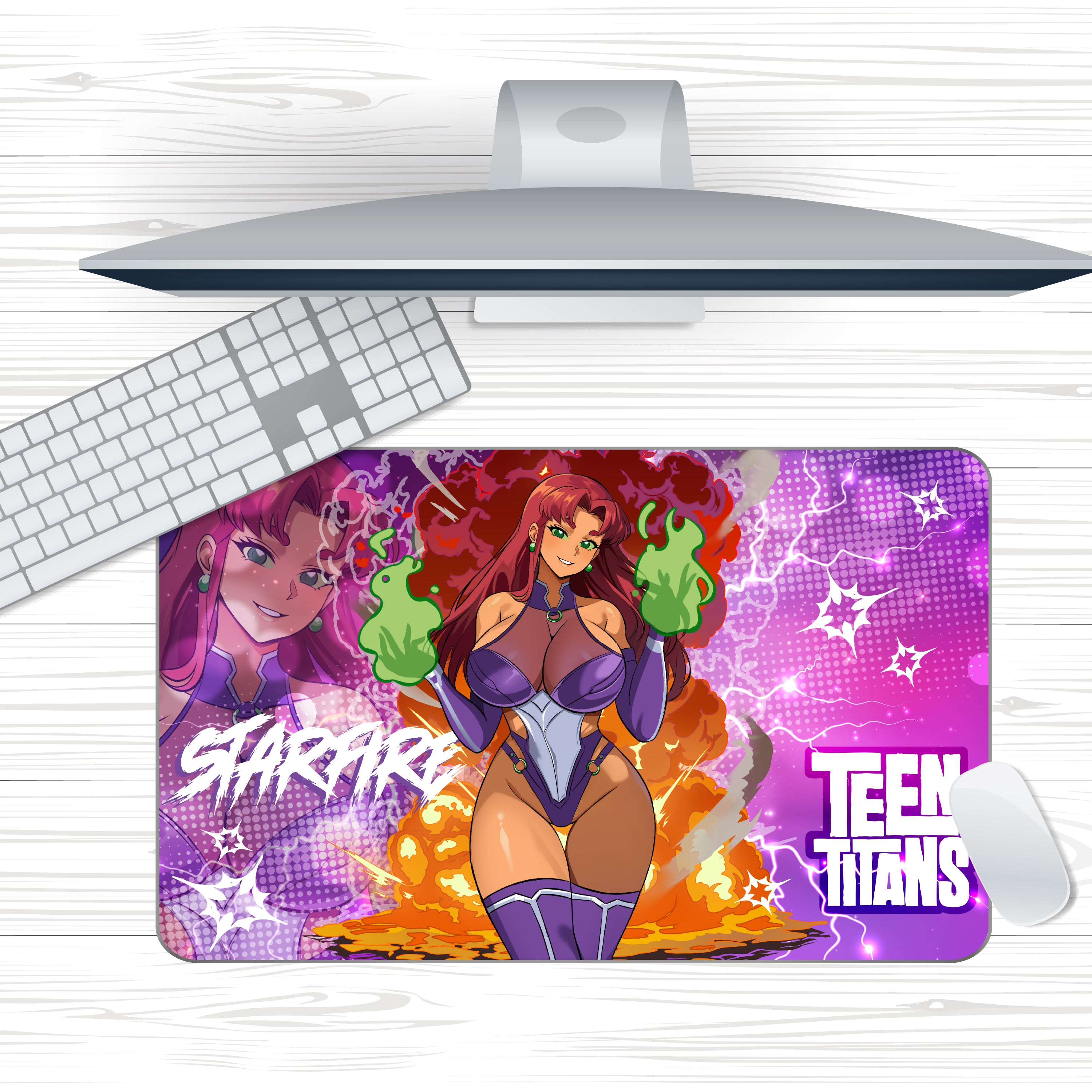 Anime Waifu Starfire Mousepad