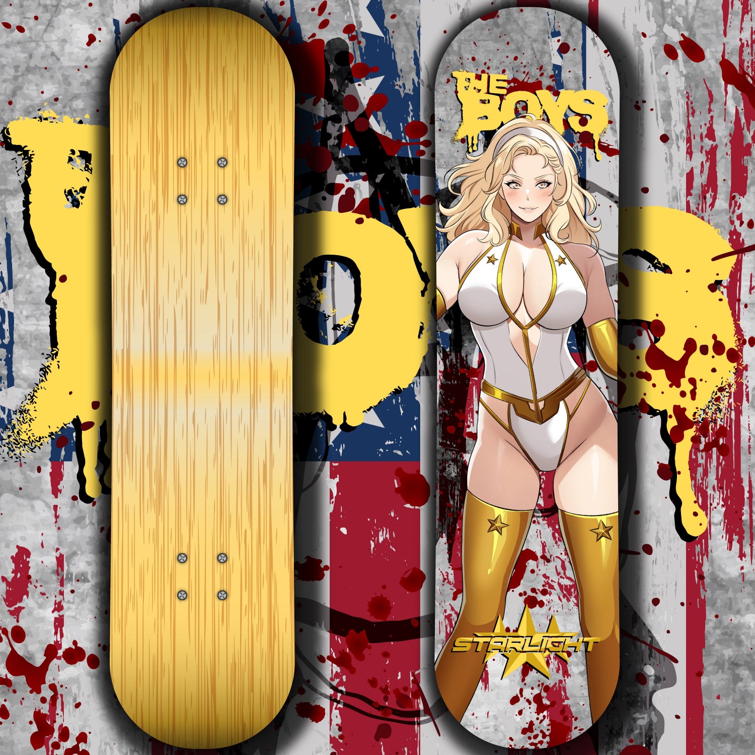 Anime Waifu Skate Deck Starlight
