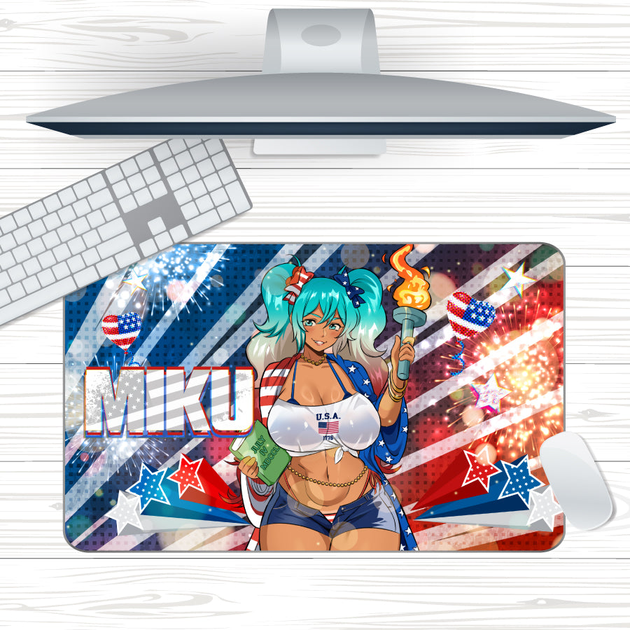 4th of July Miku Mousepad