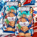 Anime Waifu Car Mats 4th of July Miku