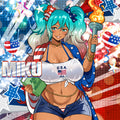 Anime Waifu 4th of July Miku <3