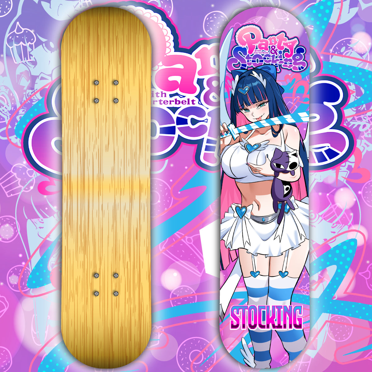 Anime Waifu Skate Deck Stocking