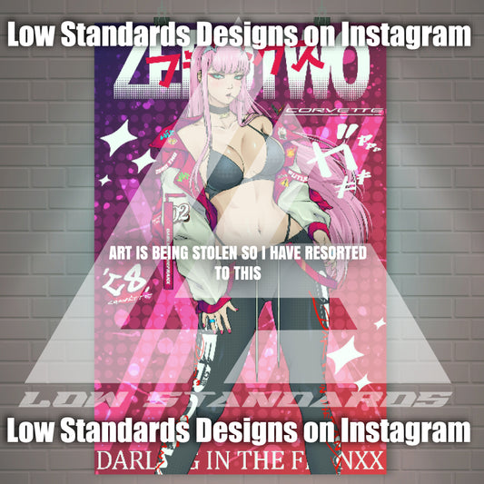 Zero Two C8 Edition Poster / Wall Banner