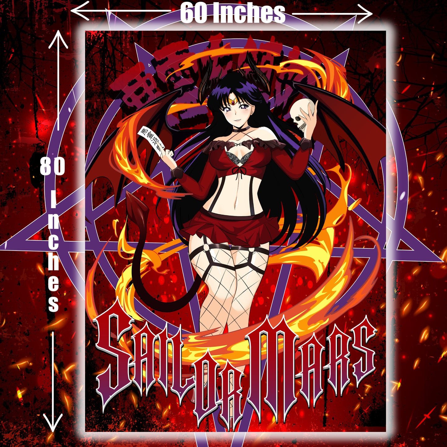 Succubus Sailor Mars Blanket