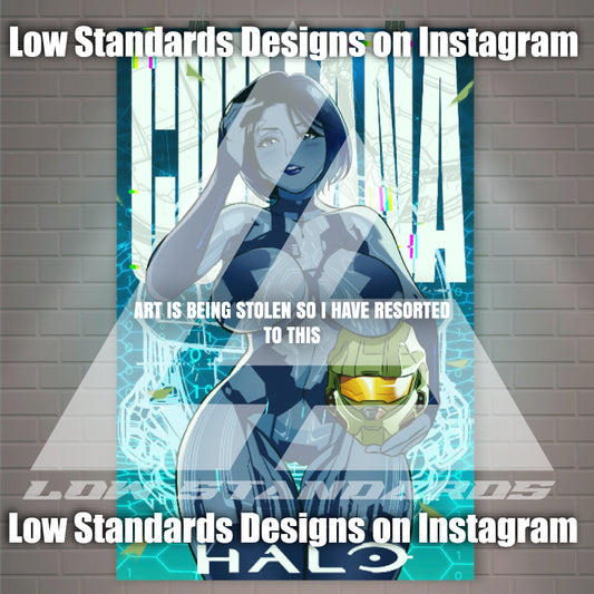 Halo Seductive Cortana Poster / Wall Banner