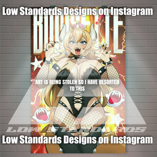 Seductive Bowsette Poster / Wall Banner