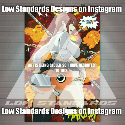 Ponchita Ass Makima Poster / Wall Banner