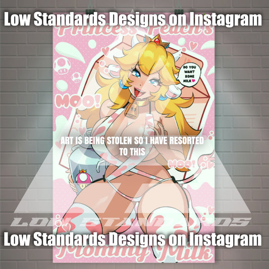 Mommy Milkers Princess Peach <3 Poster / Wall Banner