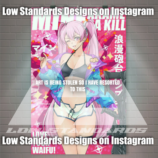 Akame Ga Kill Mine <3 Poster / Wall Banner