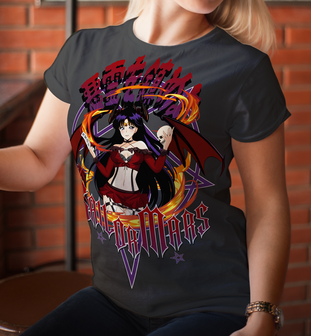 Screen Printed Apparel Succubus Sailor Mars