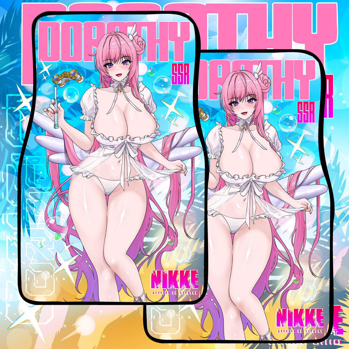 Anime Waifu Car Mats Nikke Dorothy