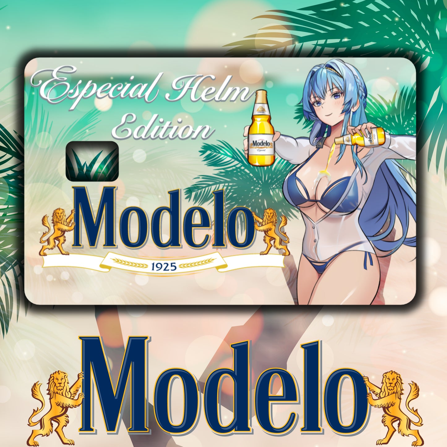 Summer Time Helm Credit Card Skin