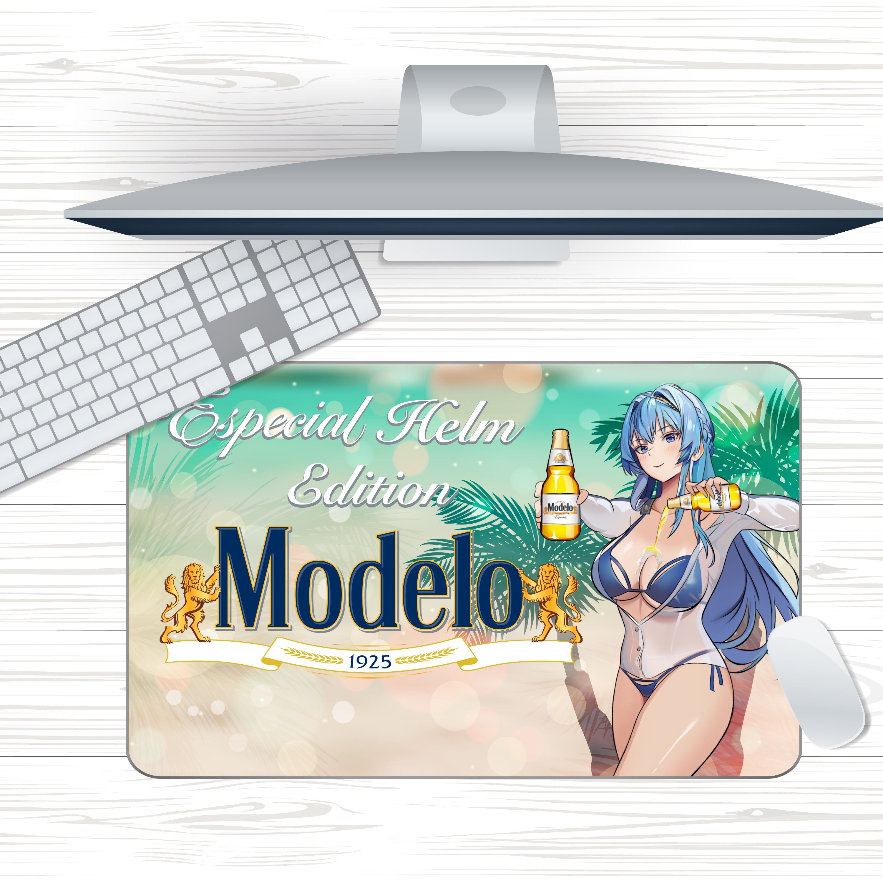 Anime Waifu Nikke Modelo Helm Mousepad