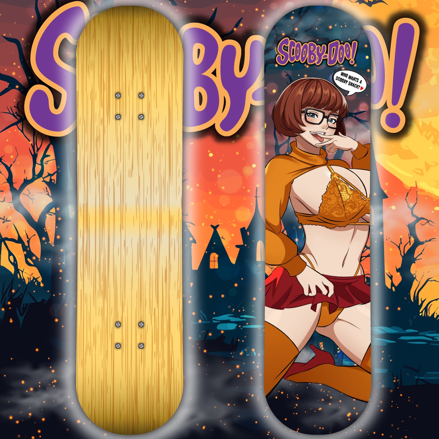 Anime Waifu Skate Deck Velma