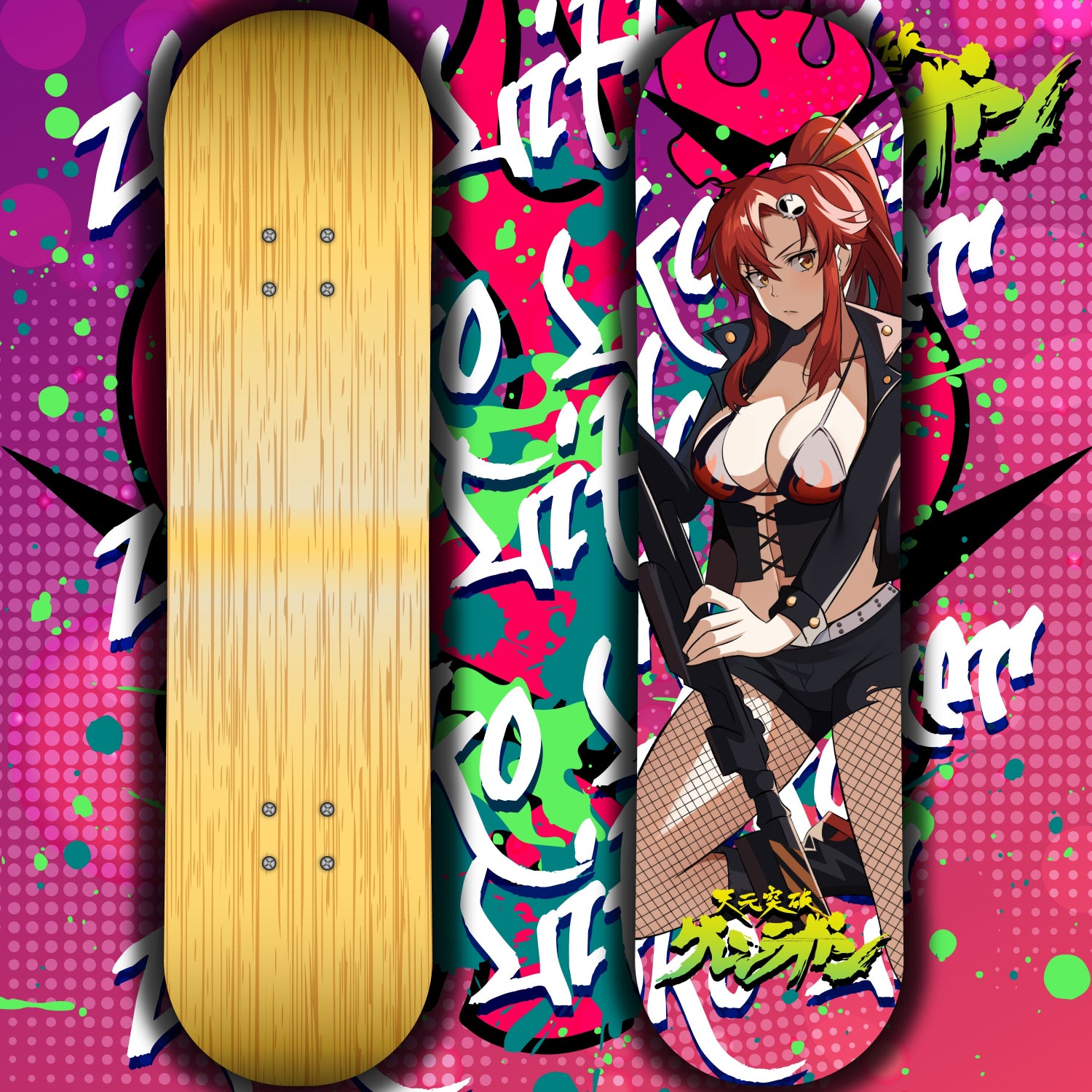 Anime Waifu Skate Deck Yoko Littner