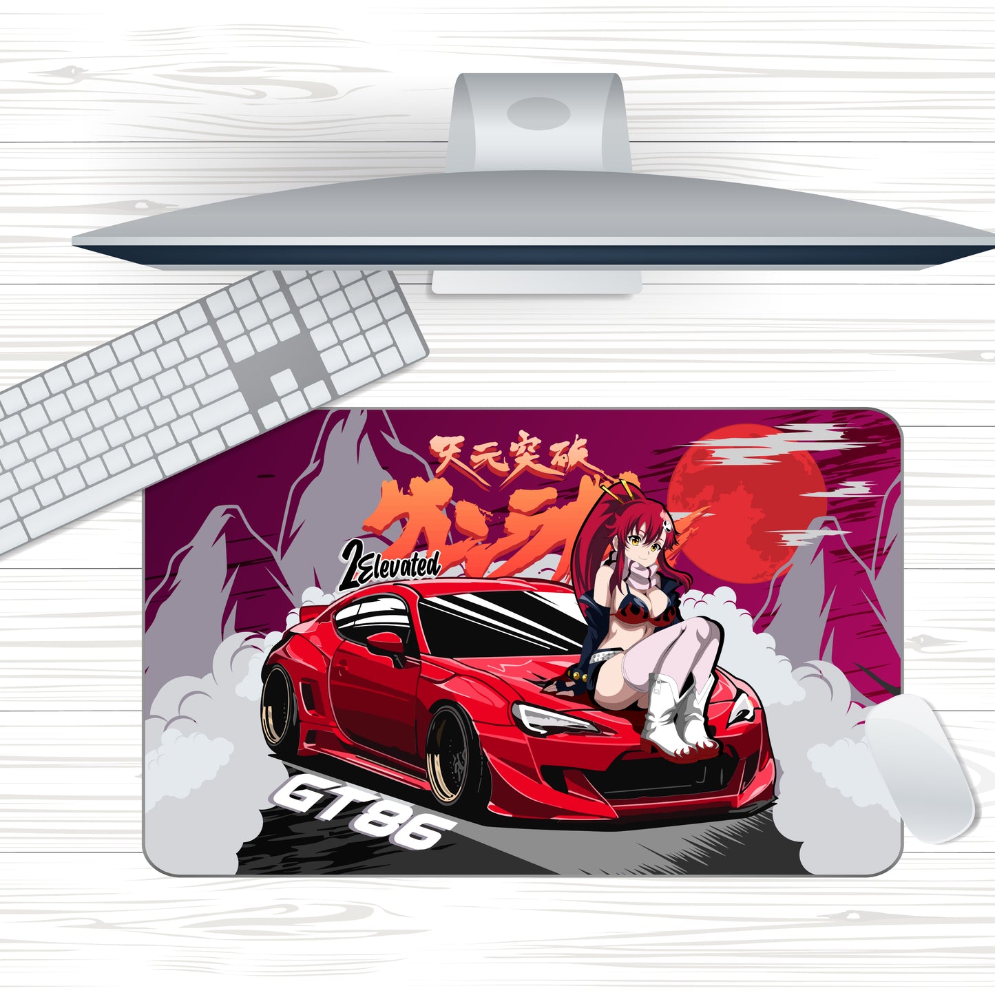 Yoko Littner and Toyota GT86 Mousepad