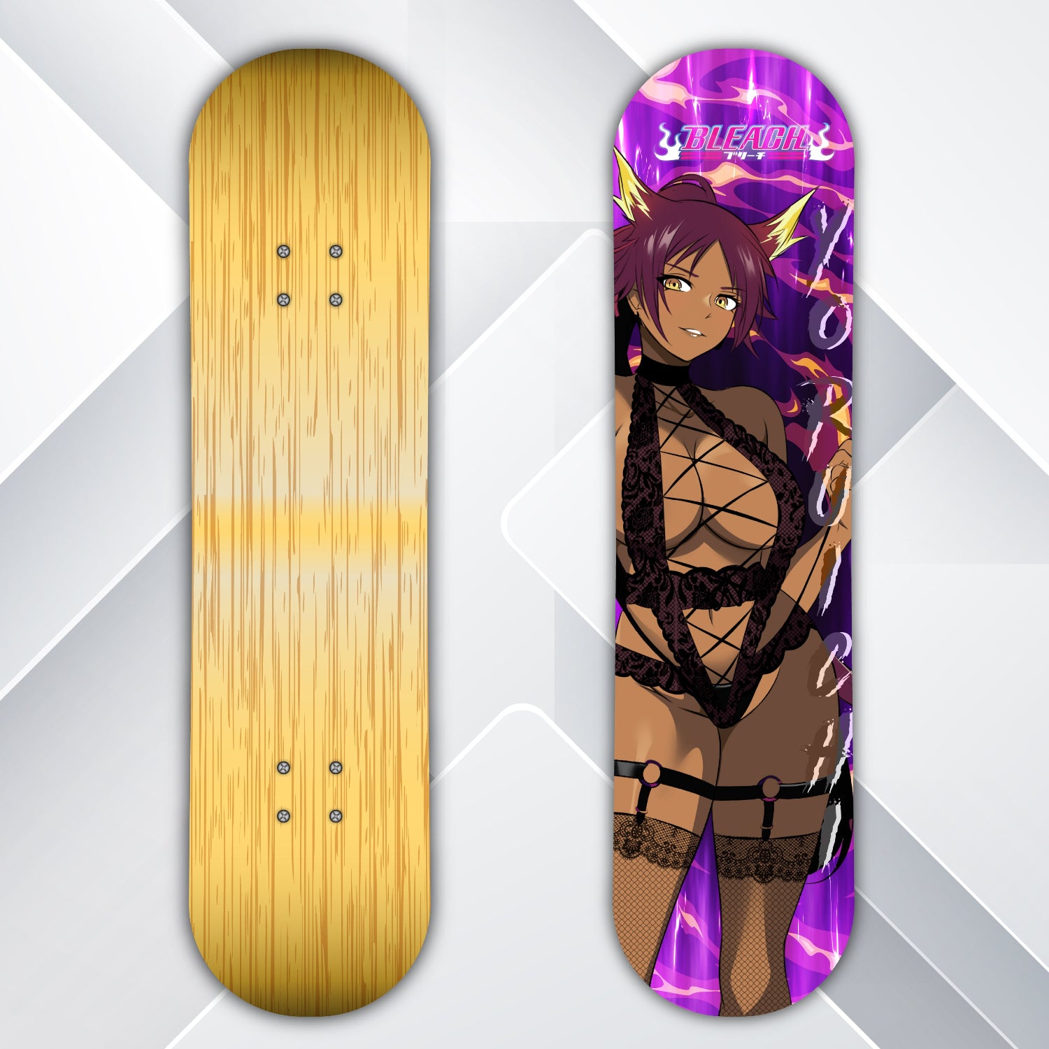 Anime Waifu Skate Deck Yoruichi