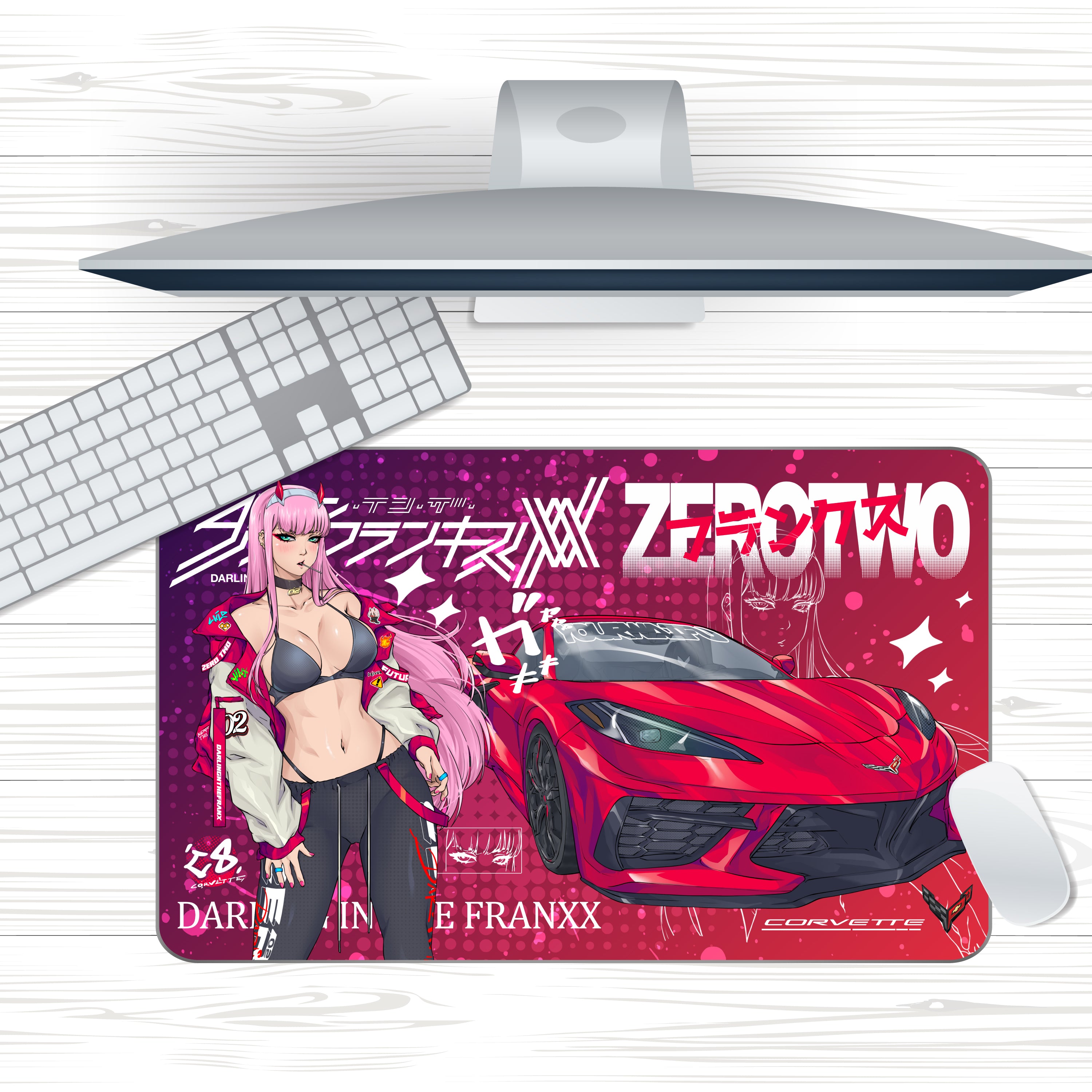 Anime Waifu C8 Zero Two Mousepad