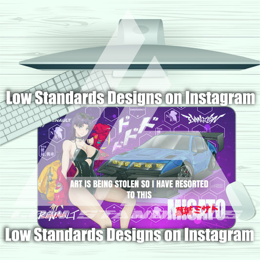 Misato Katsuragi Renault Edition Mousepad
