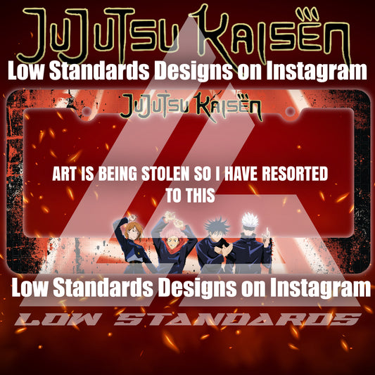 Jujutsu Kaisen License Plate Frame