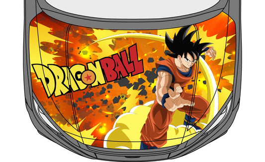 Goku Universal Itasha Hood Wrap Design Files