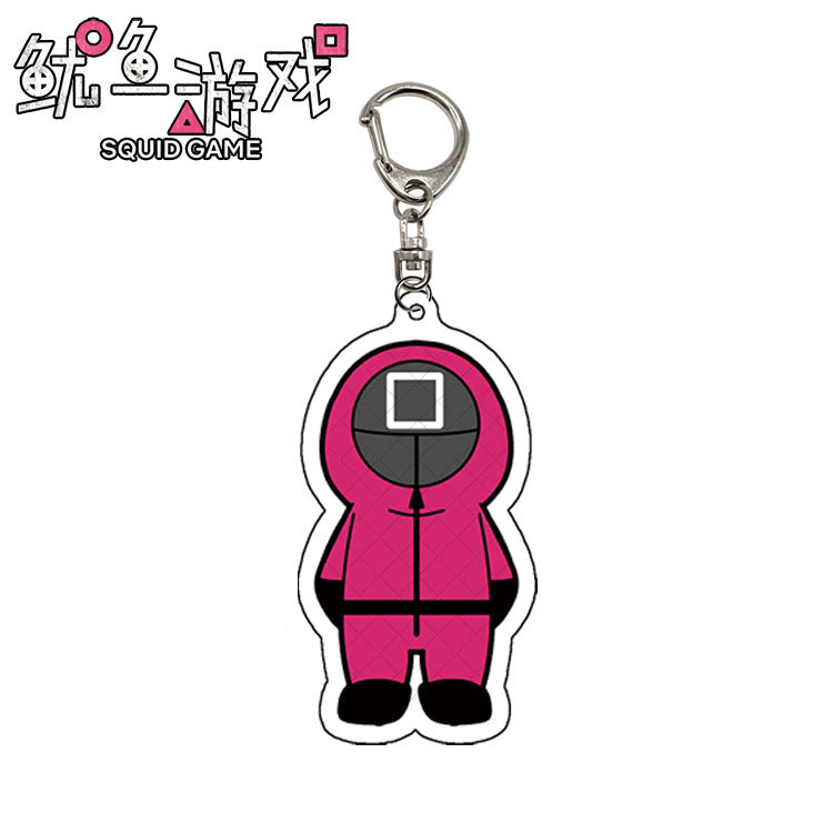 Squid Games Square Guard Keychain