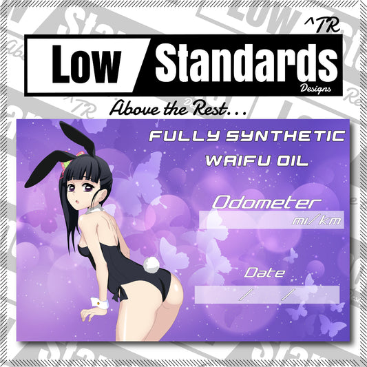 Kanao Oil Change Sticker