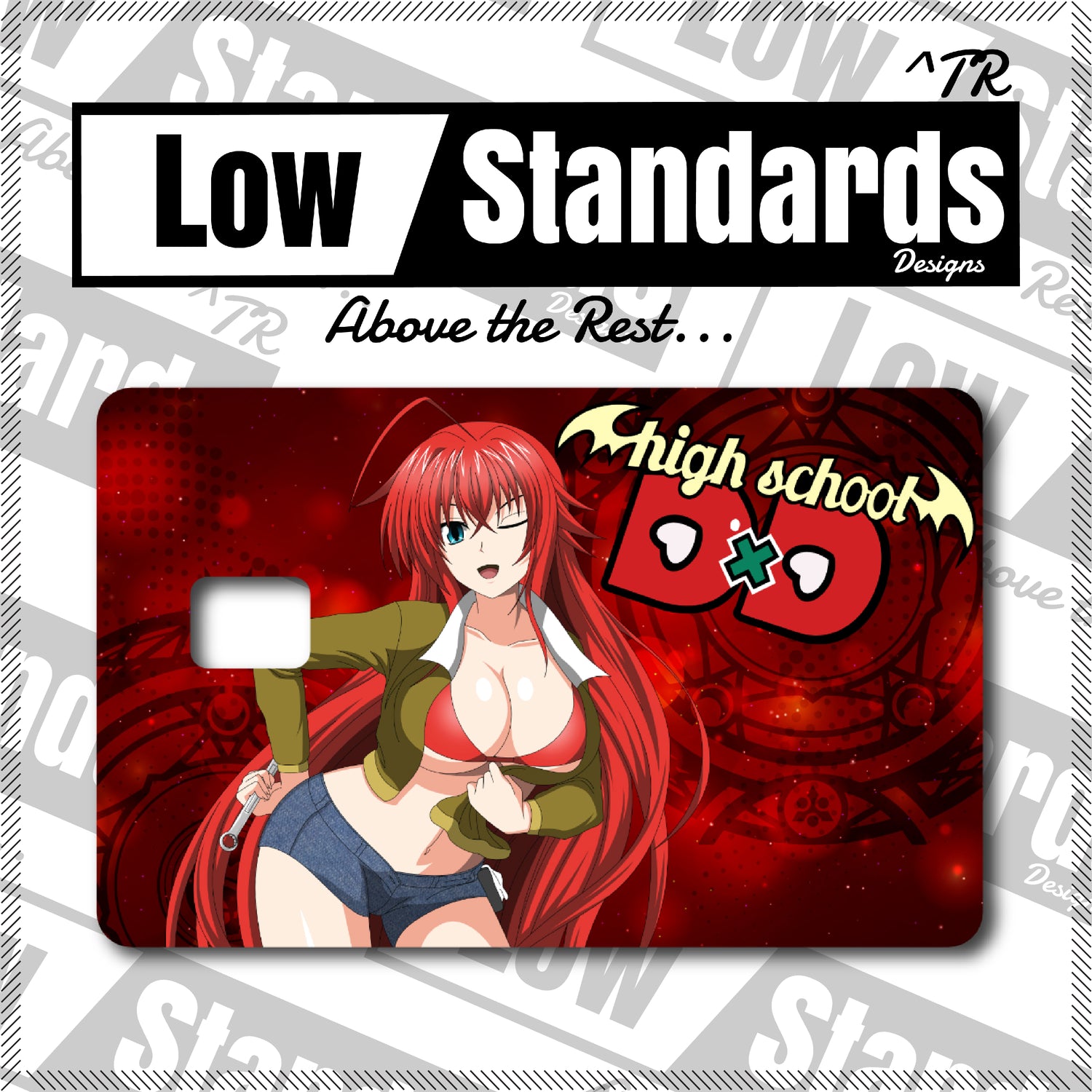 Mechanic Girl Rias Gremory Credit Card Skin – Low Standards Designs