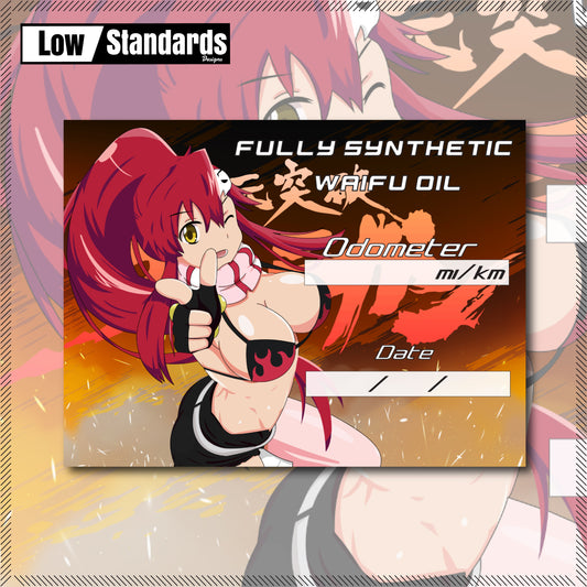 Yoko Oil Change Sticker