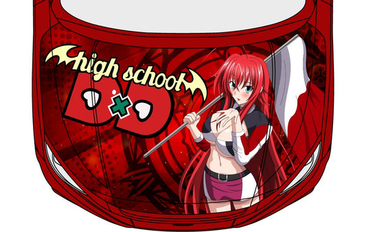 Race Queen Rias Gremory Universal Itasha Hood Wrap Design Files