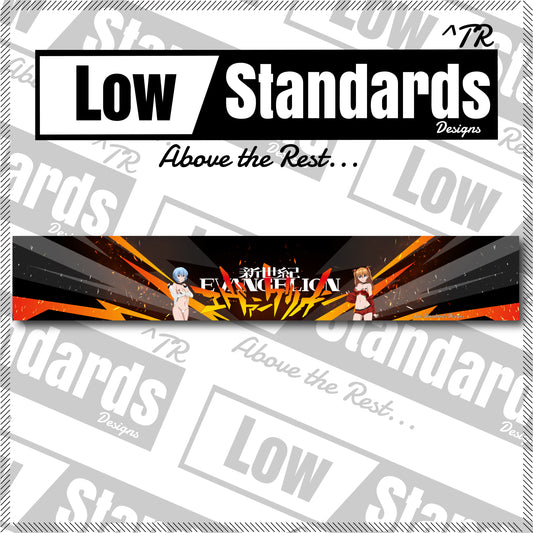 Race Queen Rei and Asuka Windshield Banner