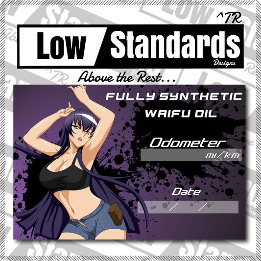 Saeko Oil Change Sticker