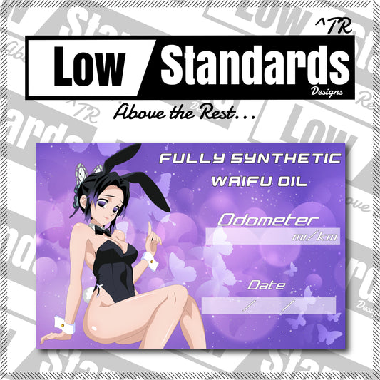 Shinobu Oil Change Sticker